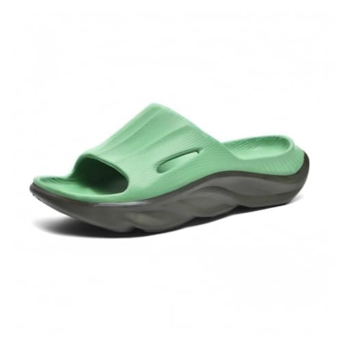 AnyuTech Recovery Slides for Men and Women - Orthopedic Sandals with Arch Support & Thick Cushion, Plantar Fasciitis Slippers, Lightweight Non-Slip Slides for Post-Workout Recovery