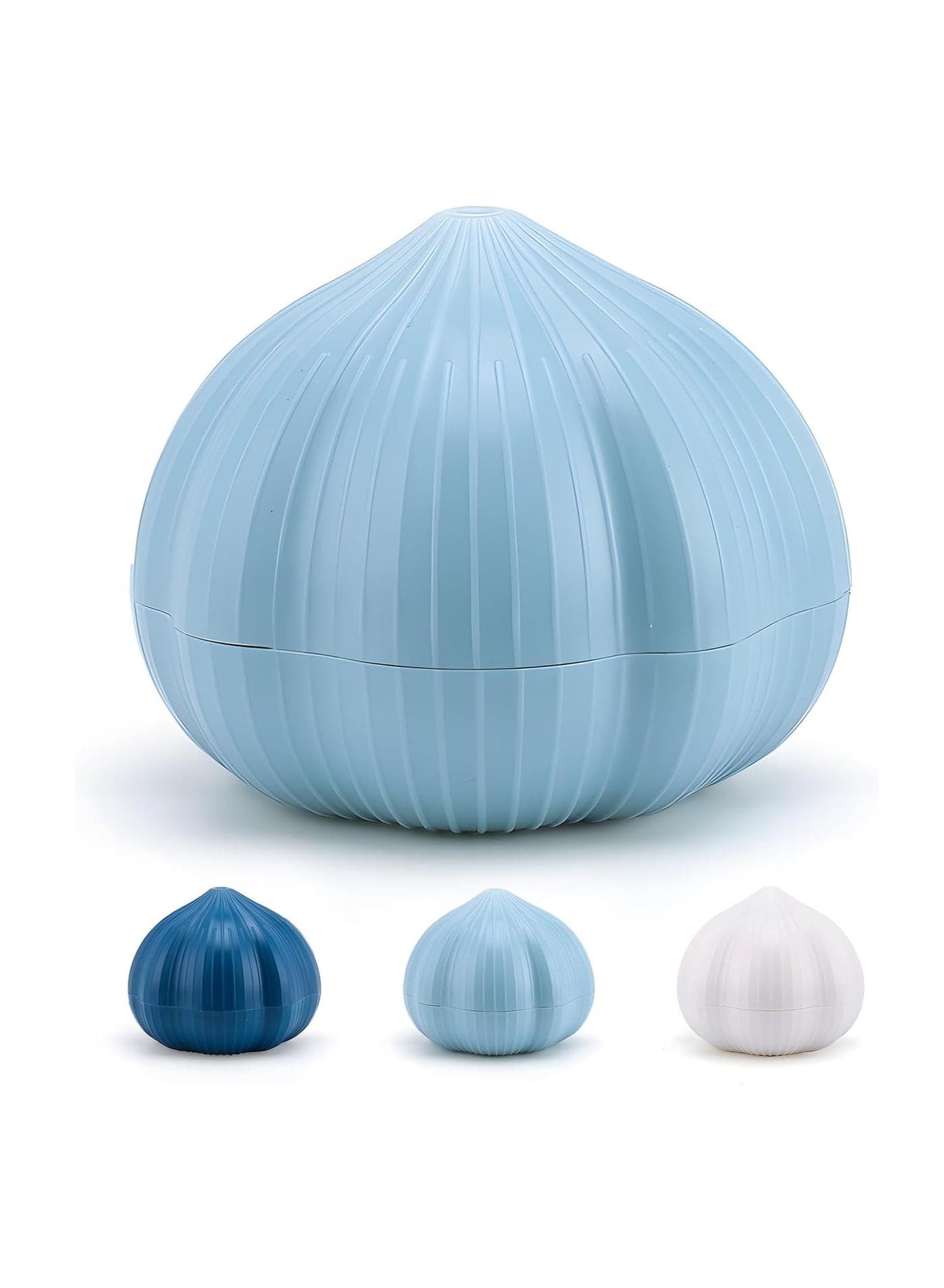 Manual Garlic Twister, Swing Type Garlic Chopper, Garlic Ginger Twister, Manual Garlic Chopper, Squeezer, Chopper, Garlic Crusher, Masher, Crusher For Fine Garlic Crushing (Light Blue)