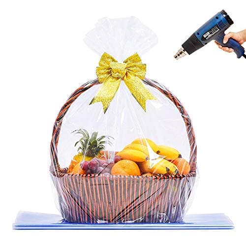 LazyMe Extra Large Jumbo Shrink Wrap Cellophane Bags for Gift Baskets 40x47 Inch Easter Basket Bags 10 pcs XXXL