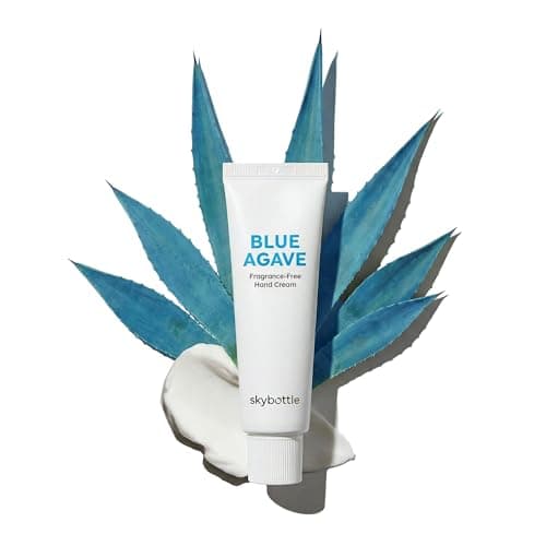 skybottle Fragrance Free Blue Agave Hand Cream, Vegan Certified Hand Care, Healing Hand Lotion, Fast Absorbing with Shea Butter, 1.7 Fl. Oz