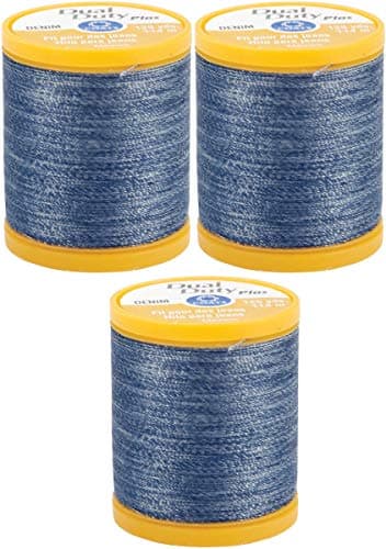 Coats Clark S9764665 Dual Duty Plus Denim Thread 125Yard Denim Blue Thr k