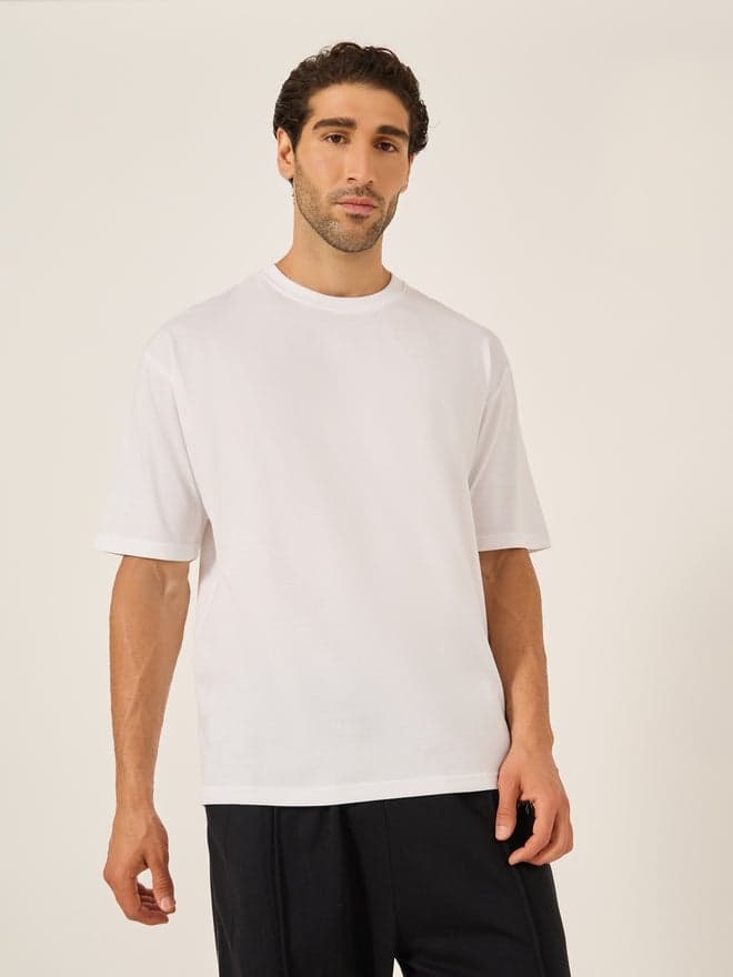 Styli Back Graphic Print Short Sleeve Oversized T-Shirt