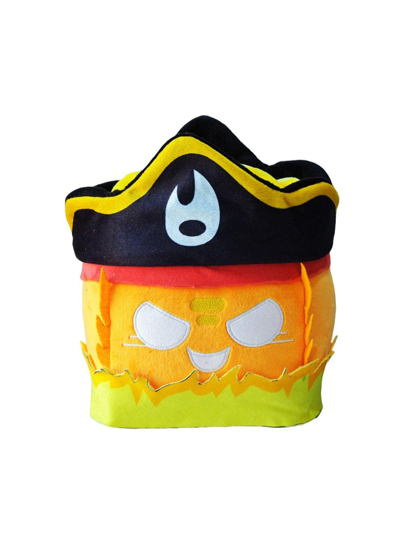 20cm Black And Orange Box Plush Toy, Blox Fruits Fruit Game Surrounding Plush Toy Props Boys And Girls Birthday Gift