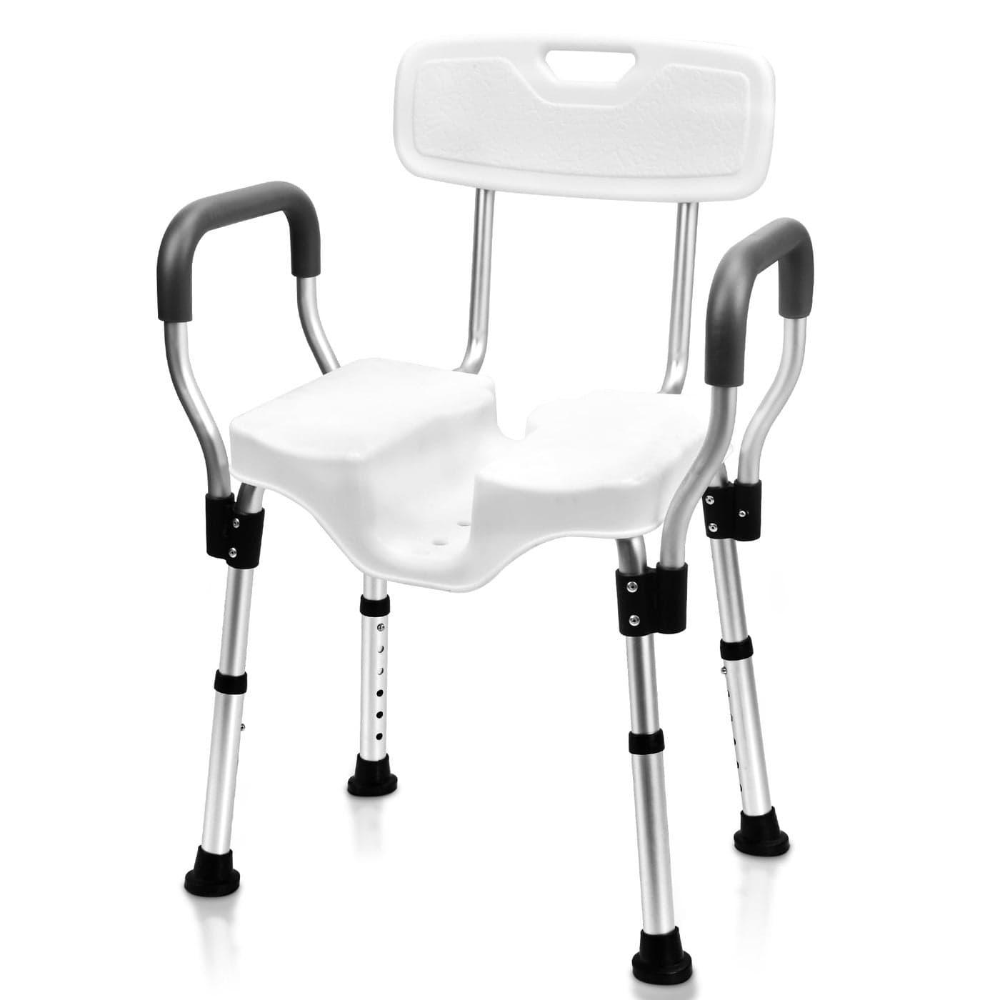 Sangohe Shower Chair Shower Chair for Inside Shower UShape Seat Heavy Duty Shower Chair Shower Chair with Arms for Handicap Wide Shower Seats for Elderly Shower Chair for Bathtub 796E