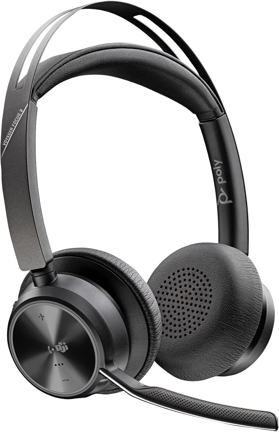 HP Poly Voyager Focus 2 Headset Microsoft Teams Certification Google Assistant Siri Stereo USB Type C WiredWireless Bluetooth 2986 ft OverTheHead Binaural Supraaural 4 C