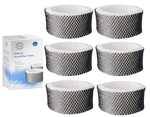 Podoy HWF62 Humidifier Filter Compatible with Holmes Sunbeam Humidifier Filter A, Replace HWF62 HWF62CS HWF62D SCM1100 SCM1701 SCM1702 SCM1762 SF212 HM1300 HM1761 (6 Pack)
