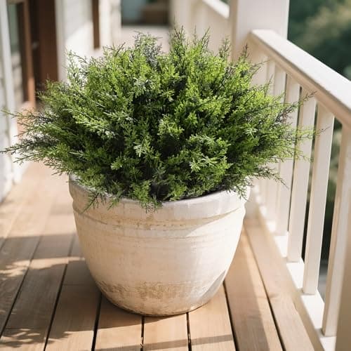 Waipfaru 36 Bundles Artificial Plants Outdoor, UV Resistant Artificial Plants,Fake Plants for Outdoor Porch Decor Lifelike Fake Bushes Greenery for Home Farmhouse Yard Decorations