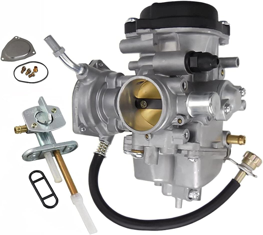 Auto-Moto Carburetor for Yamaha Grizzly 450 and Big Bear 400 with Fuel Tank Switch Valve