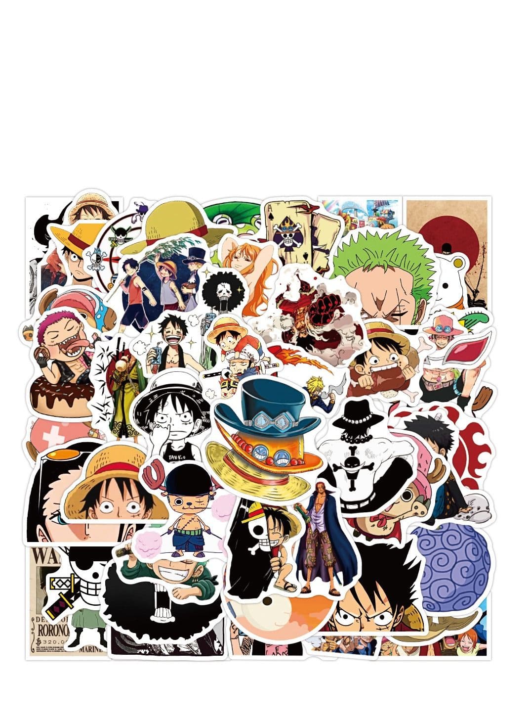 50-Piece Laptop Anime Waterproof Stickers