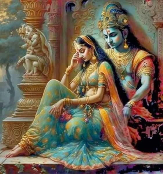 TULIP N TURTLE® Radha Rani DIY Acrylic Paint by Number Kit for Adults Kids Beginner Number Painting kit Painting by Number Acrylic Oil Painting. Wall Decoration DIY Painting kit for Adults