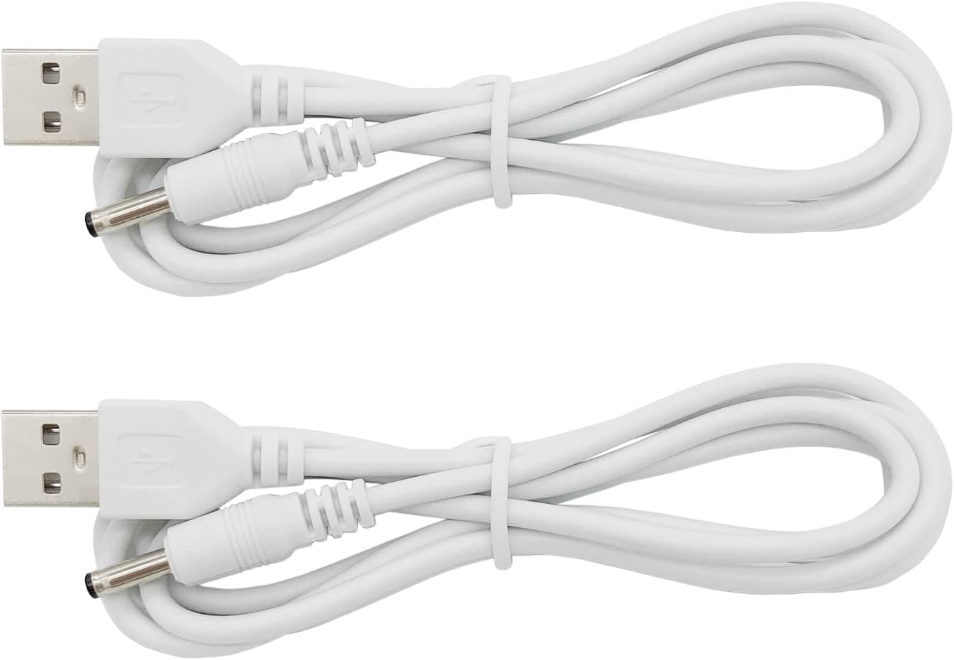 Charger Cord Replacement for Finishing Touch Flawless Pedi Electronic Pedicure Tool USB to DC Barrel Cable 6 ft 2Pack