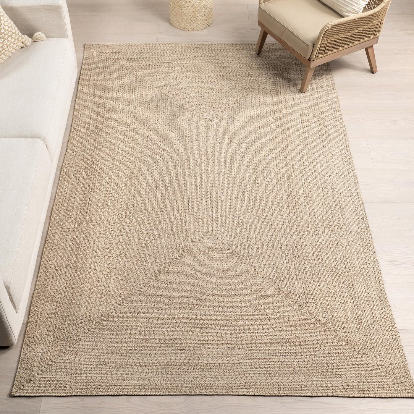nuLOOM Wynn Braided IndoorOutdoor Area Rug 3x5 Tan
