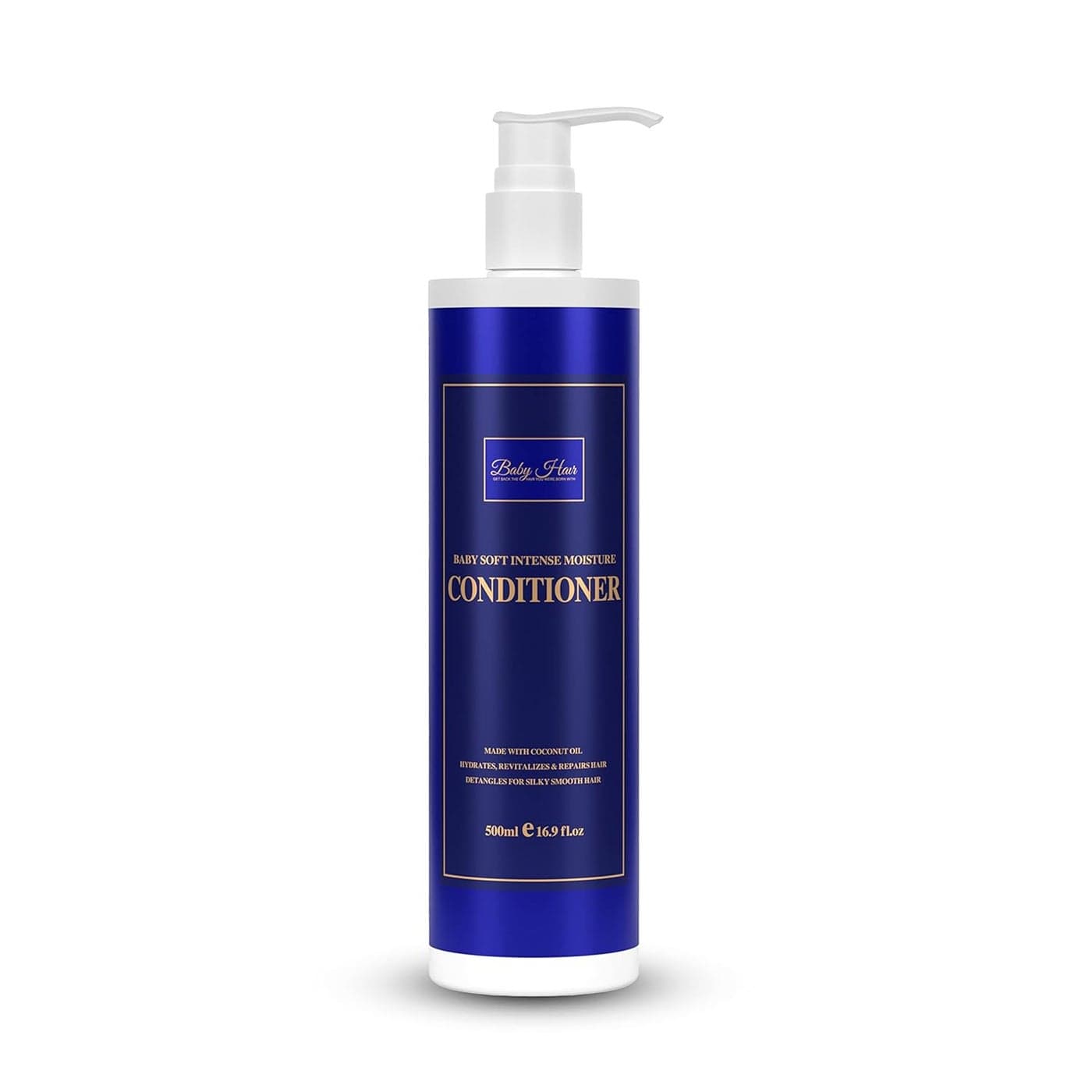 BABY HAIR Intense Moisture Nourishing Conditioner Vitamin E Coconut Oil Macadamia Oil and Hyaluronic Acid Veganfriendly Sulfatefree Colorsafe 169 fl Oz