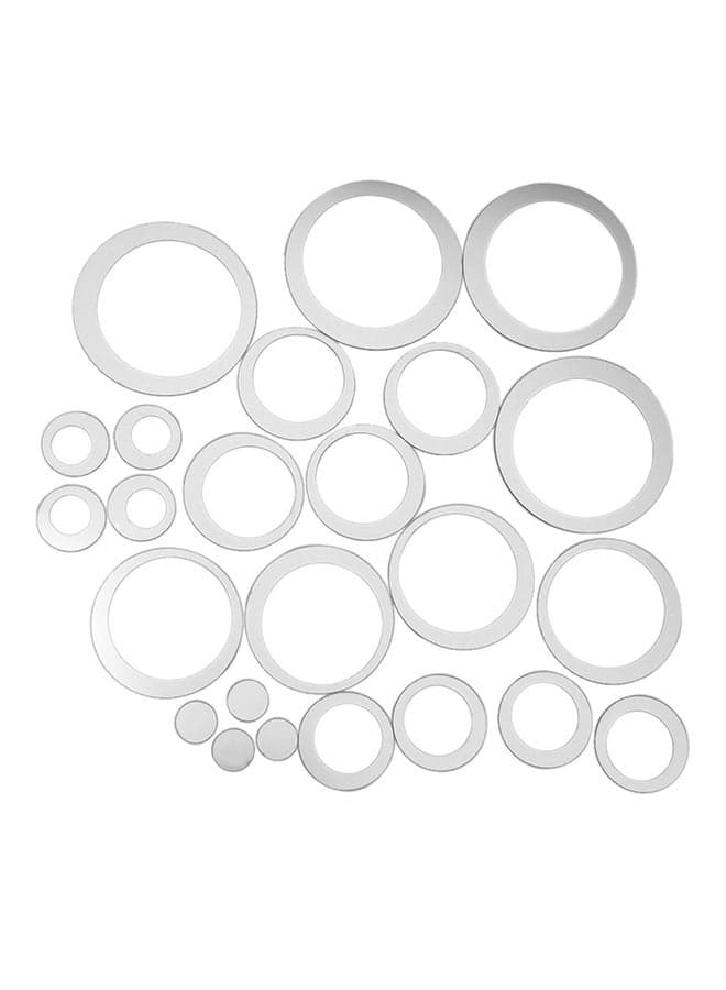 Modern 3D Wall Stickers Silver