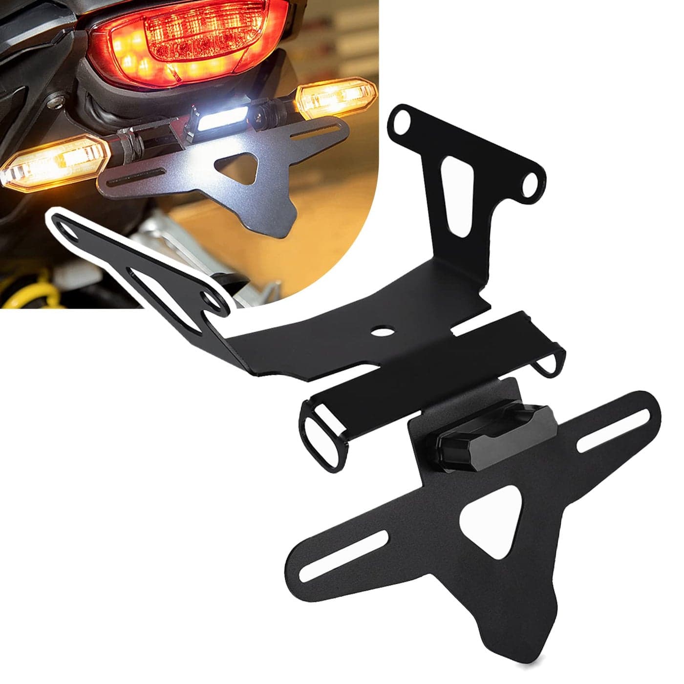 Motorcycle Tidy Tail Eliminator License Plate Bracket Holder Compatible with CB650R CBR650R 2021 2022