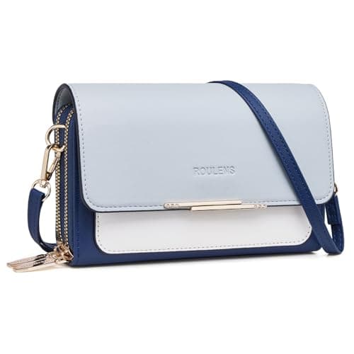 Roulens Small Crossbody Bag for Women,Cell Phone Purse Women's Shoulder Handbags Wallet Purse with Credit Card Slots