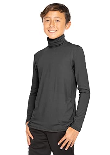 Boy's Oh So Soft Turtleneck Black X-Large