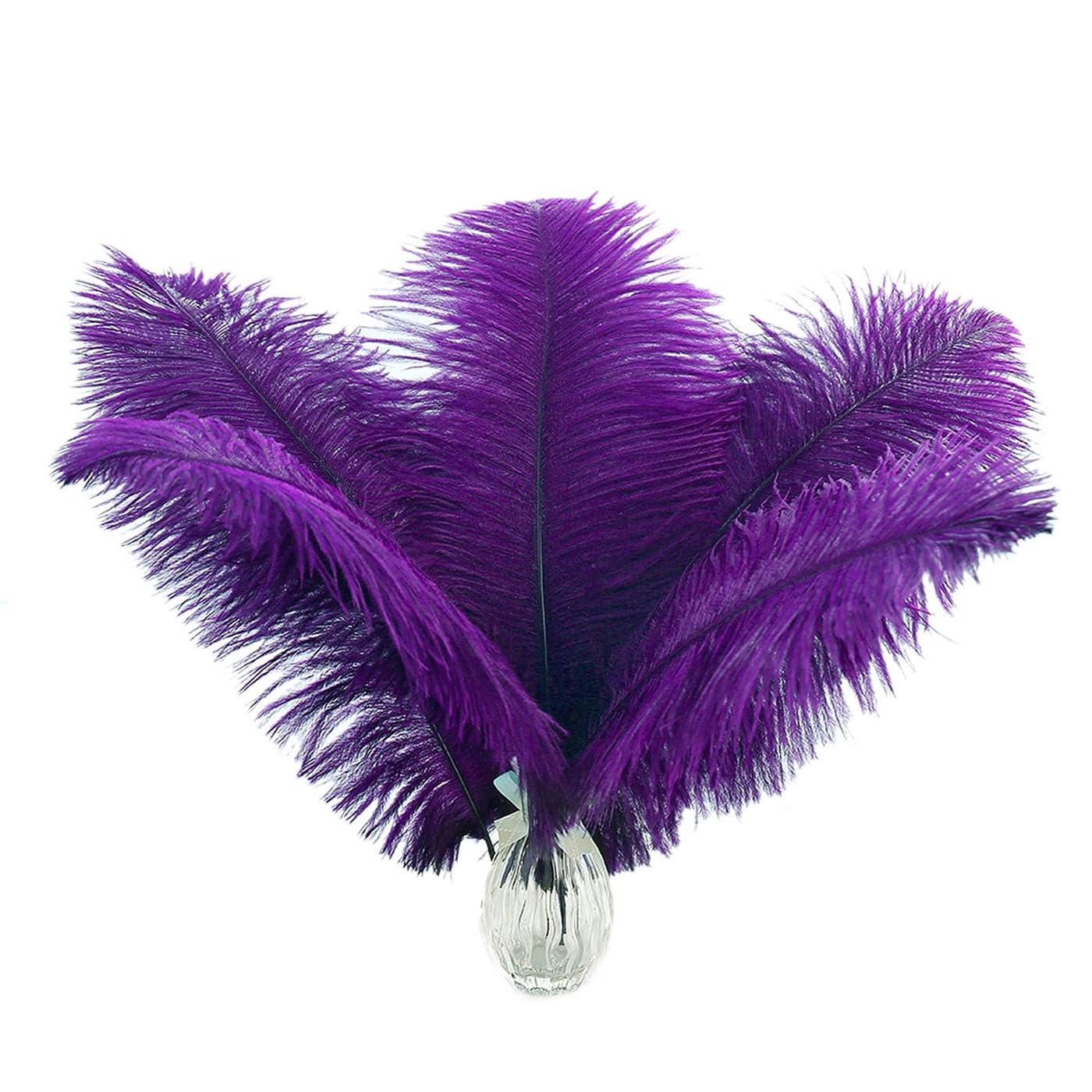 Ballinger Purple Ostrich Feathers Bulk 24Pcs 1012inch Feathers for Vase Party Centerpieces Mardi Gras and Home Decor