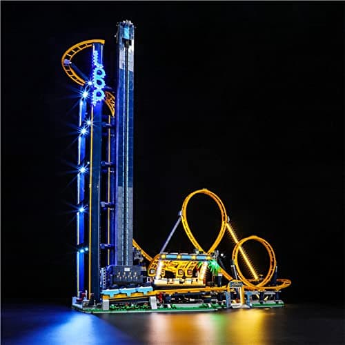 GEAMENT LED Light Kit Compatible with Lego Loop Coaster Lighting Set for Creator 10303 Building Model Model Set Not Included