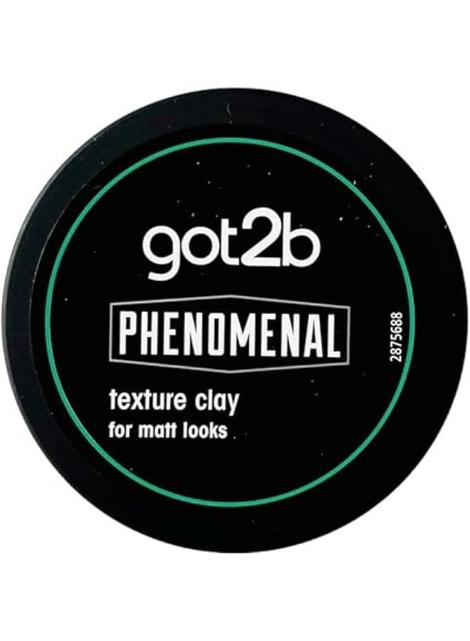 got2b Schwarzkopf PhenoMENal Texture Hair Styling Clay, Vegan, Strong Hold, Matt Finish, No Stickiness, 100ml (Pack of 1)