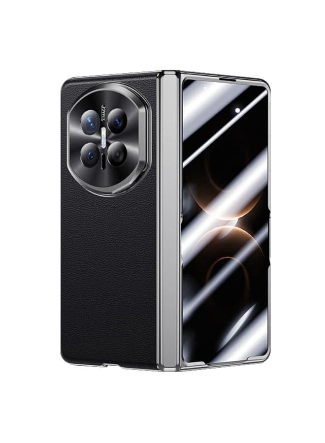 Cover For Huawei Mate X7, Metal Camera Protection Stand Case, Built-in Screen Protector Hinge Anti-Fall Genuine Leather Cover