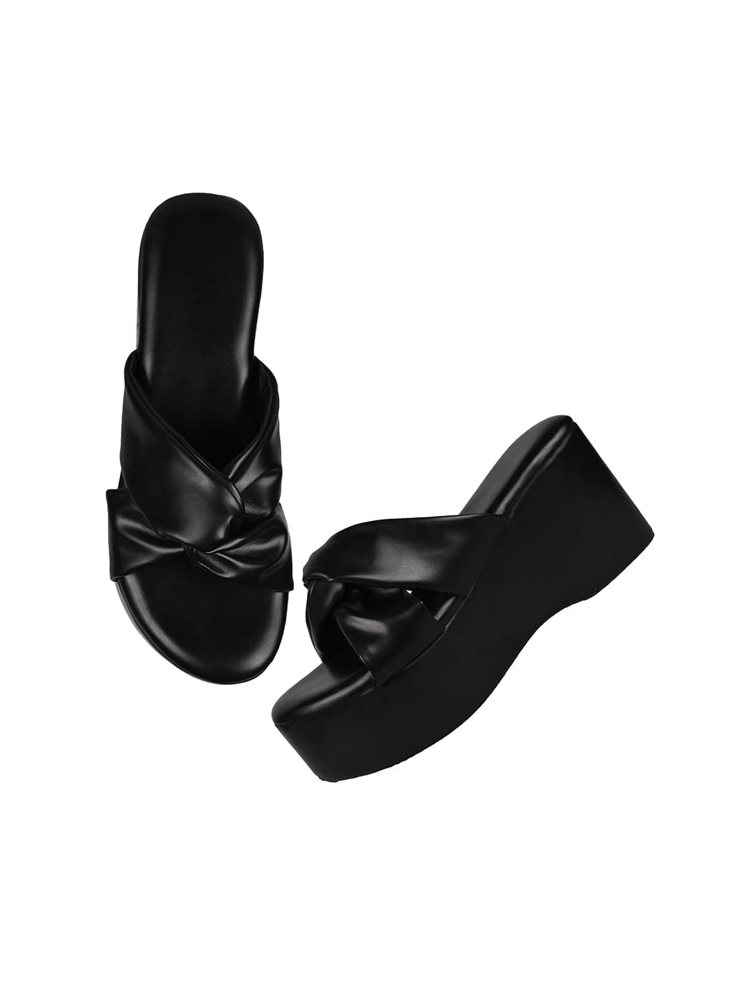 TRYME Casual and Classy Light Weight Comfortable & Trendy Party Platform Heel Sandals for Girls & Women