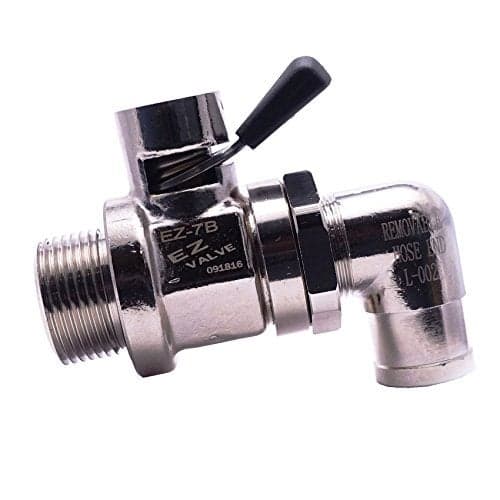 EZ-7B(22mm-1.5) EZ Oil Drain Valve with removable L-Shape Hose End(L-002) Combo