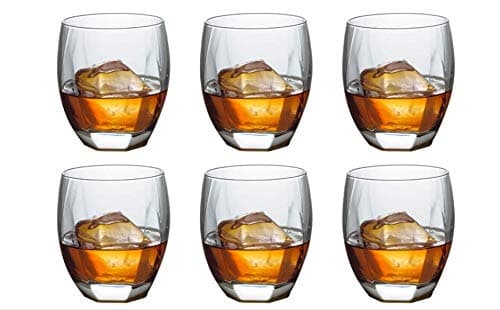 HOMIES INTERNATIONAL, Set of 6, 275 ML Each,Round Karat Drink Glass Tumbler Set Home Office Glass Water Glass Business Promotion Gifts Portable Juice, Water, Whisky, Beer, Rum Glass Cup.