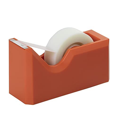 JAM PAPER Colorful Desk Tape Dispensers - Orange - Sold Individually