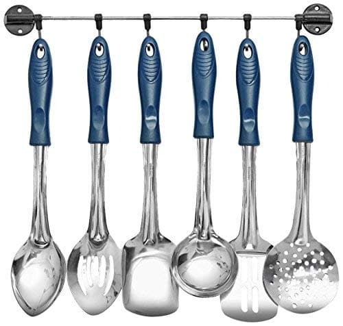 Crystal Stainless Steel Handy Cook-Serve Set, Multicolour
