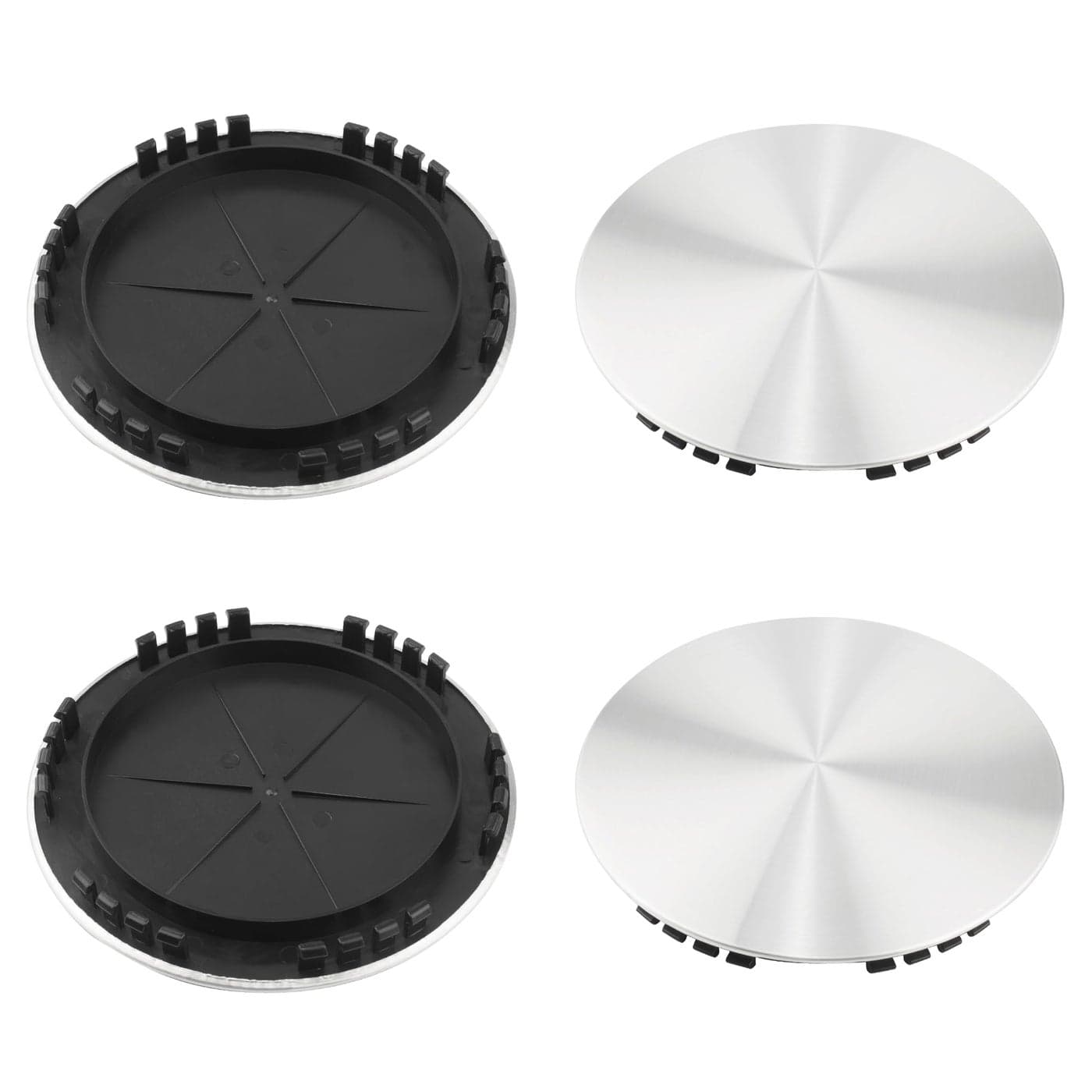 DewFlew 4Pcs Wheel Center Cap for 20022006Escalade Wheel Rim 199mm783in Silver Hub Cap Wheel Cover Replacement 15650047 15650049