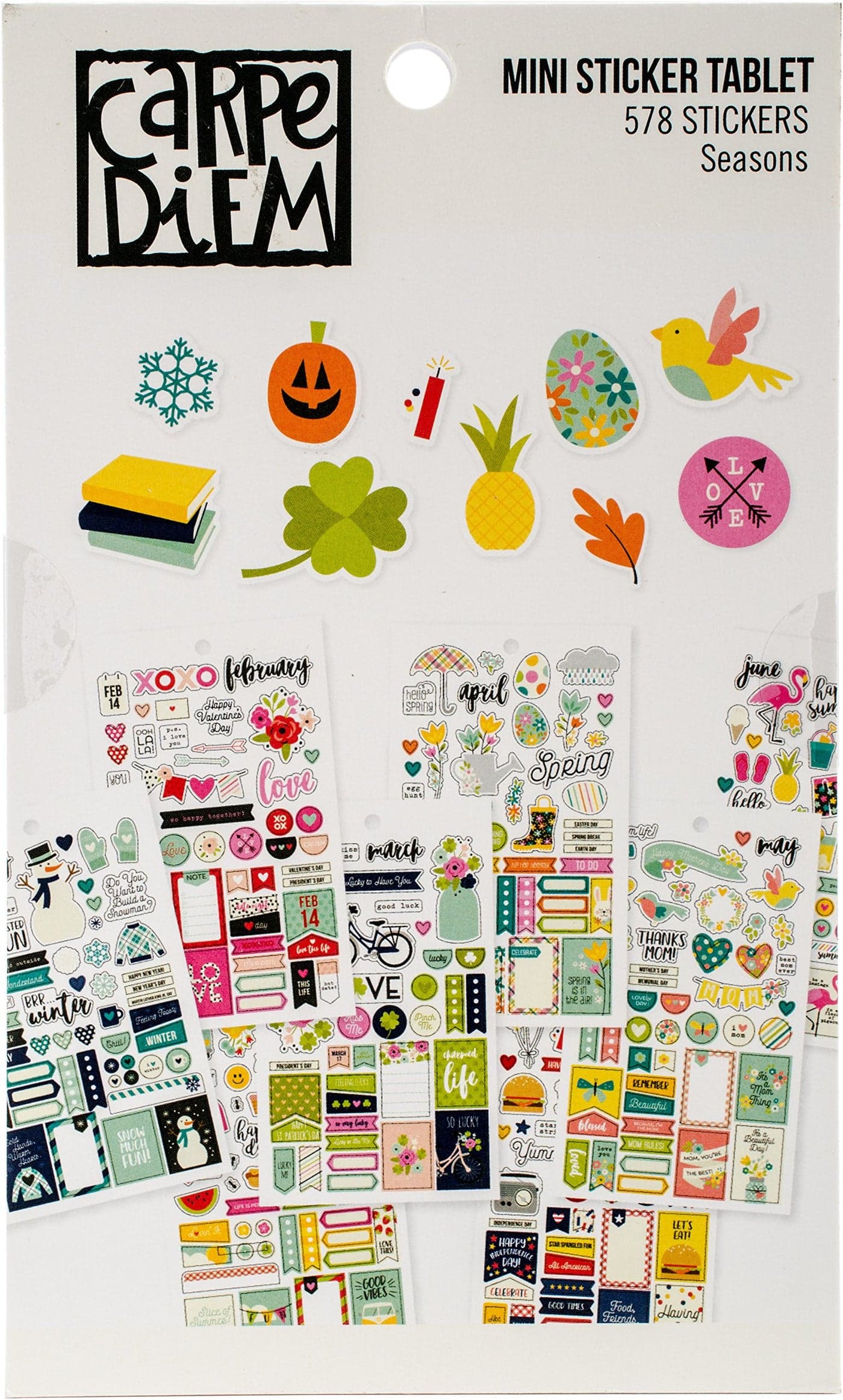 Simple Stories Carpe Diem Planner Essentials Seasons Mini Sticker Tablet