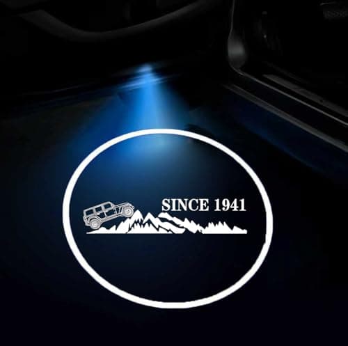 2PCS Car Door Light Projector Wireless Ghost Shadow Lamp fit for Jeep Wranger Accessories