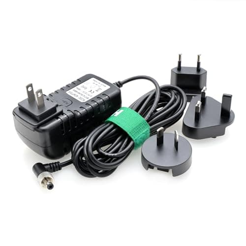 HangTon 12V Locking DC Power Adapter Right Angle for Blackmagic Video Assist Monitor Studio Camera 6K 4K Plus G2, Atomos Ninja V, Hollyland Mars 400s, SmallHD 702 Video Wireless Transmission