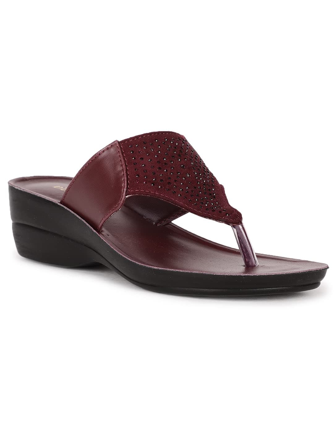 Bata Women's Wedge Heel Sandal - RED (5 UK) (5715523)