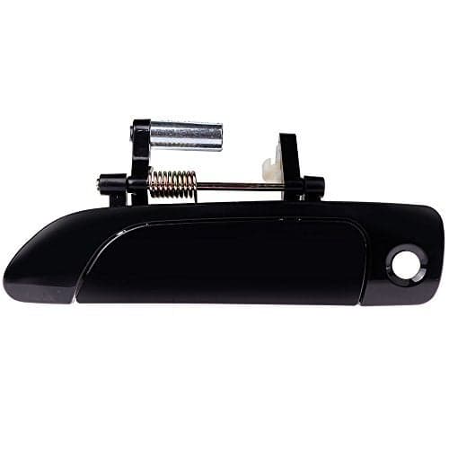 ECCPP Door Handle Exterior Outside Outer Front Driver Side for 2001-2005 for Honda Civic Smooth Black