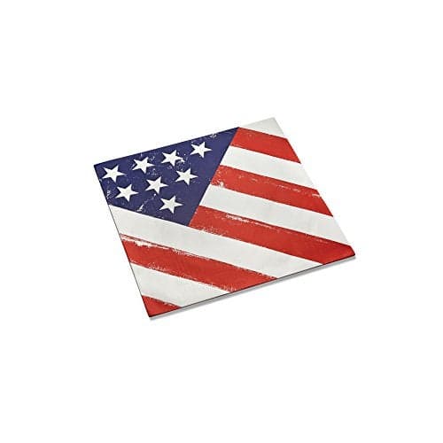 Outset 76192 Burger Basket Liners, American Flag, Set of 24