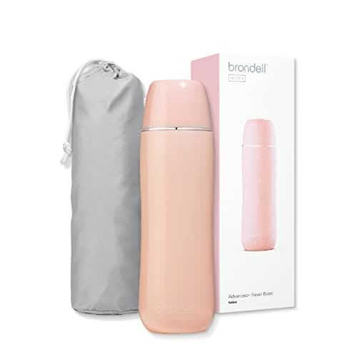 Brondell GoSpa Advanced Portable Bidet for TravelPopUp Nozzle System HighQualityCompact Bidet with Discreet Travel Bag for Convenient Storage500mL Pink