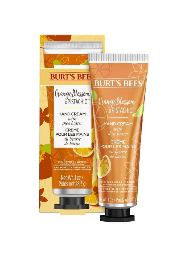 Hand Cream for Very Dry Hands, Orange Blossom & Pistachio, Hand Moisturiser With Shea Butter, 28.3g