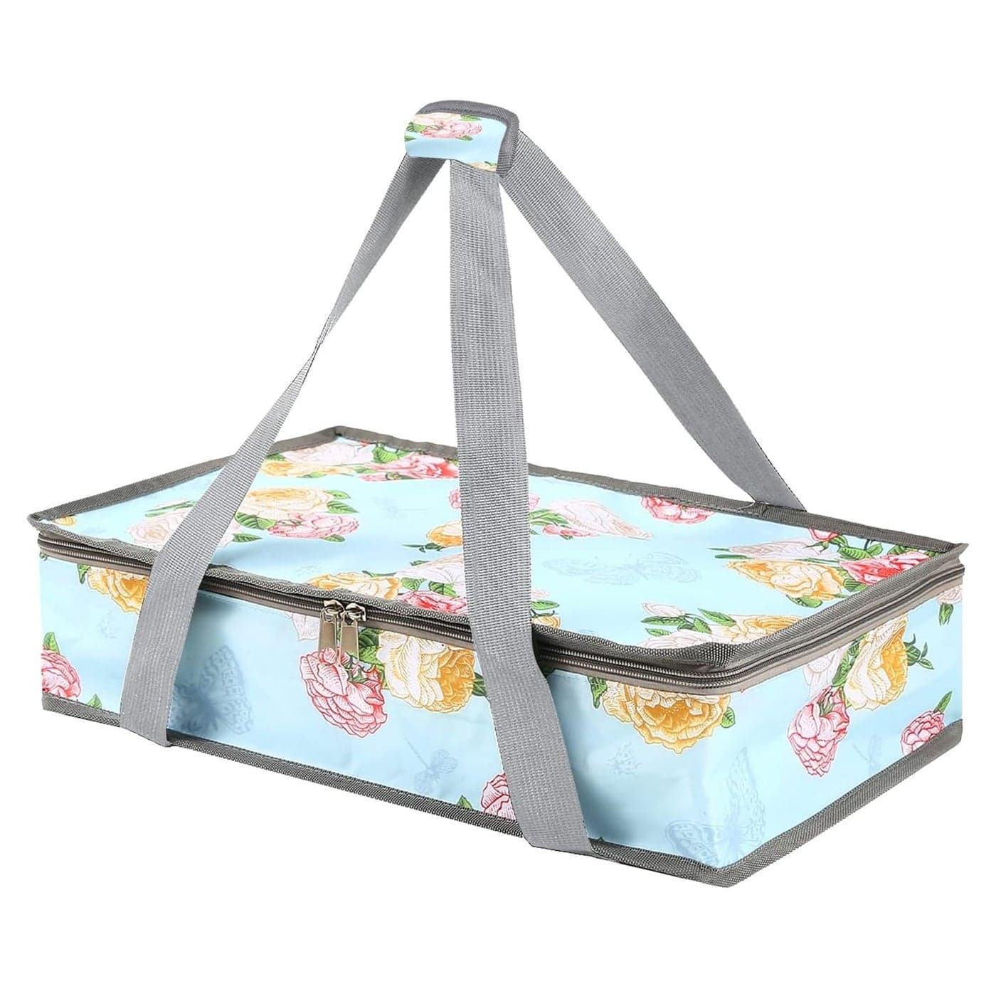 QEES Casserole Carrier For Hot or Cold Food,Casserole Carrier,Pie Carrier,Casserole Dish With Lid and Carrying Case,Insulated Casserole Food Carrier For Travel Party Picnic,Pioneer Woman Dish Carrier