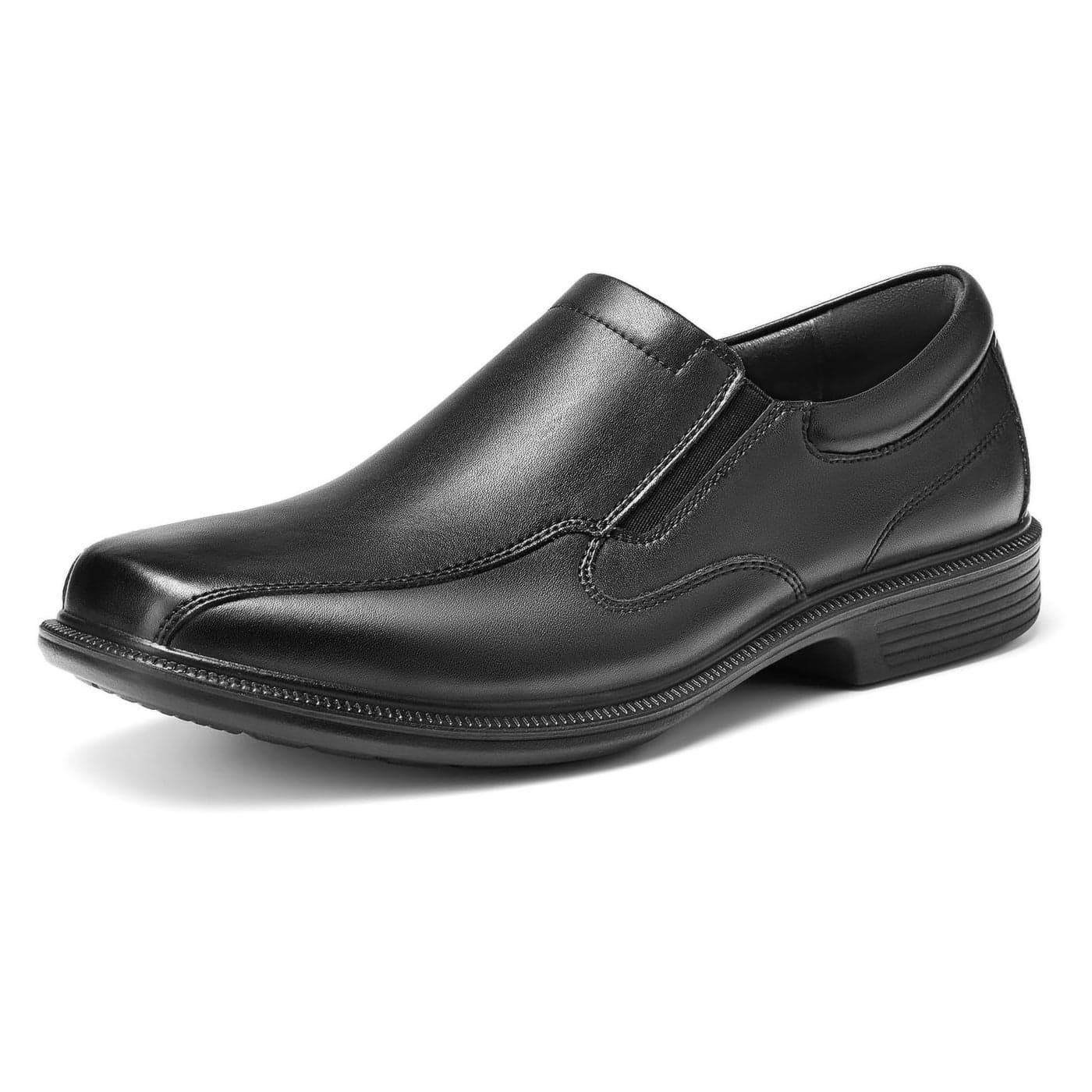 HEEZ Mens Loafers Slip On Shoes Casual Dress Shoes Comfortable Formal Business Office Walking Shoes Black Size 9