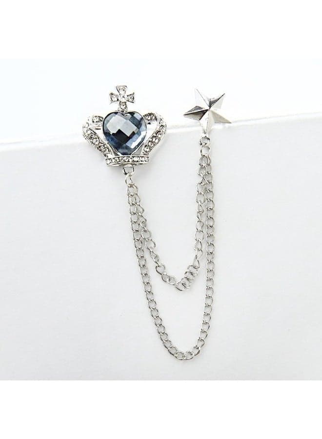 Retro Fashion Baroque Rhinestone Chain Brooch