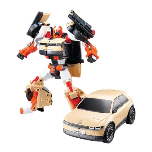 New TOBOT, TOBOT X, Youngtoys Transforming Collectible Vehicle to Robot, Heroes Animation Character Toys for Kids 3 and up Transform Toys Cars, Large Size 9-inch