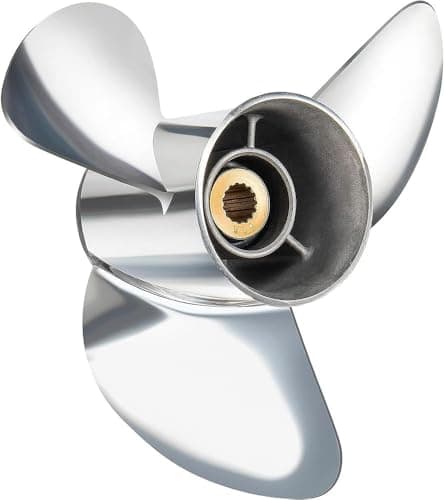 VIF Jason Marine OEM Upgrade Stainless Steel Boat Propeller Compatible with Yamaha 150hp 175hp 200hp 220hp 225hp 250hp F150 F175 F200 F225 Outboard Engines15 Spline Tooth Righthand 13 34 x 21 RH
