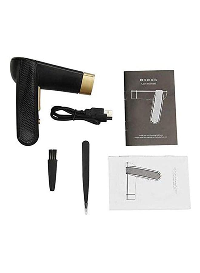 Portable USB Rechargeable Electric Incense Burner Black