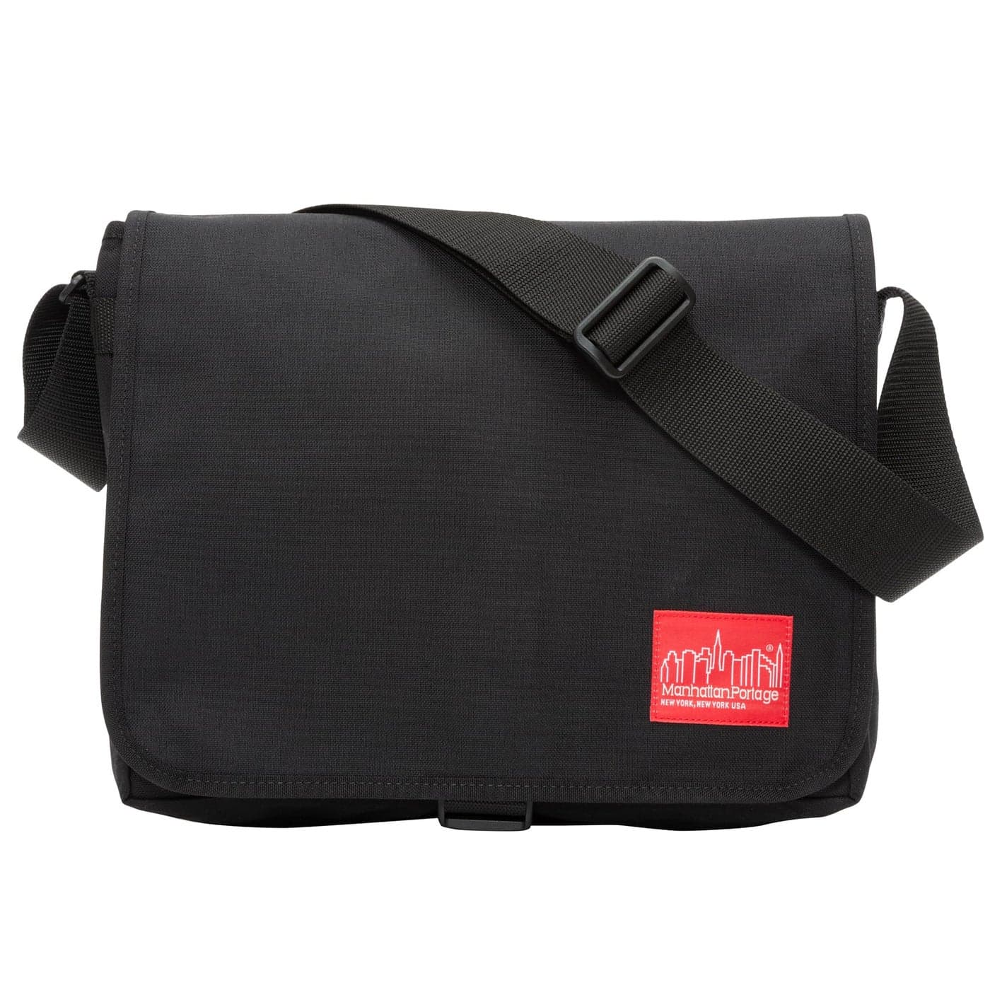 Manhattan Portage Deluxe Computer Bag 13 Inch Padded Laptop Sleeve Spacious Compartment Attach To Rolling Luggage Water Resistant Cordura Black