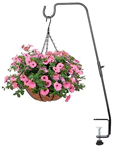 BOLITE Deck Hook, 28 Inch Bird Feeder Hanger for Hummingbird Feeders, Planters, Lanterns, Wind Chimes, Holiday Decorations and More, Heavy Duty, Birthday Gifts for Women Men, Gifts for Mom Dad