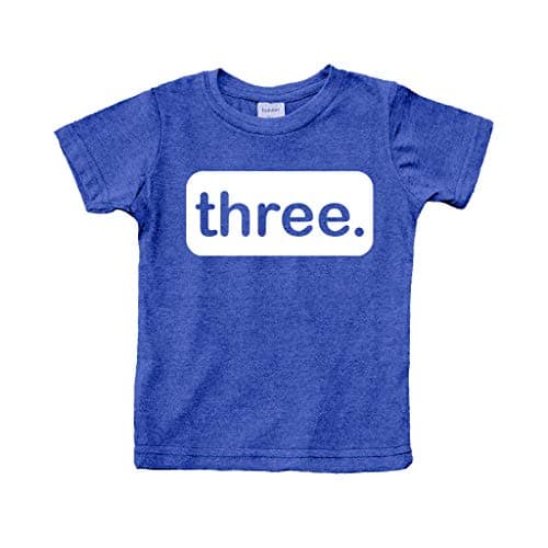 3rd Birthday Shirt boy Third Outfit 3 Year Old Toddler Gift Baby Tshirt Party Shirts (Charcoal Blue, 4 Years)