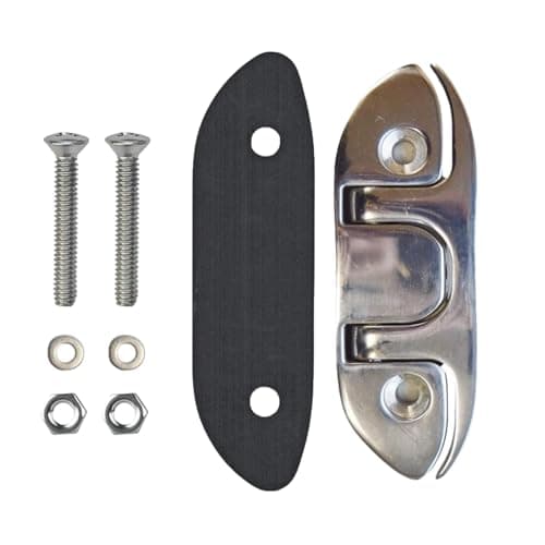 MarineNow 4-1/2" Folding Cleat Marine Grade 316 Stainless Steel (4.5") (02-Pack)