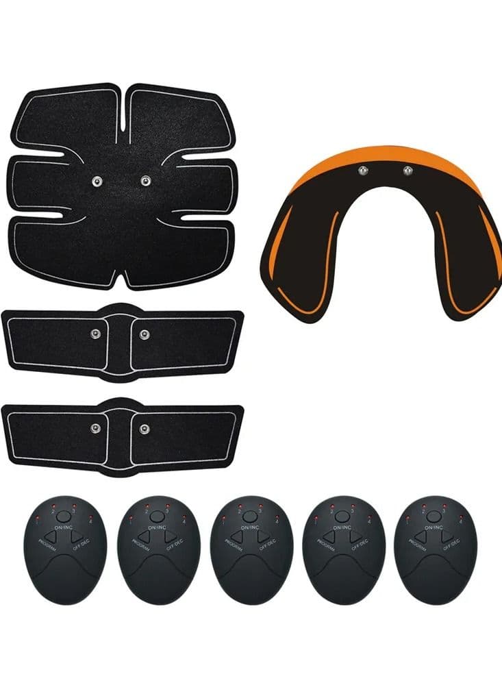 ABS Stimulator Ab Stimulator Muscle Toner Rechargeable Muscle Trainer Ultimate Abs Stimulator for Men Women Abdominal Work Out Ads Power Fitness Abs Muscle Training Gear ABS Workout Equipment Portable